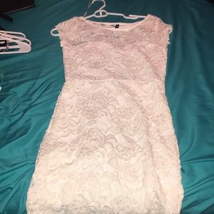 white lace dress